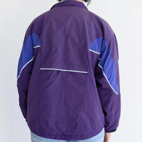 Vintage Brooks Purple Blue  Gore-Tex Zip Up Nylon Windbreaker Jacket M - Picture 3 of 12